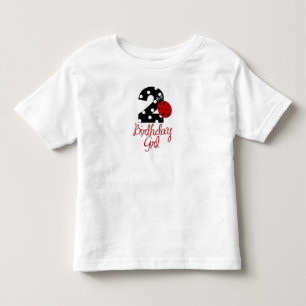 2nd誕生日ガール – Ladybug - 2レディバグ トドラーTシャツ