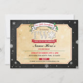 2nd誕生日パーティー2冬フェスティバル氷招待状 招待状 (正面)