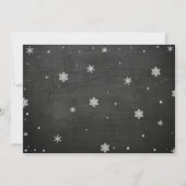 2nd誕生日パーティー2冬フェスティバル氷招待状 招待状 (裏面)