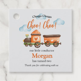 2nd誕生日ラブリートレインウォーターの色パーティー フェイバータグ