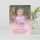 2nd誕生日招待状誕生日夕食写真 招待状 (スタンド正面)