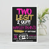 2nd誕生日2レギットツーやめヒップホップ招待状 招待状 (スタンド正面)