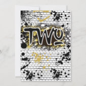 2nd誕生日2レギットツーやめヒップホップ招待状 招待状 (裏面)