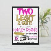 2nd誕生日2レギットツーやめヒップホップ招待状 招待状 (スタンド正面)