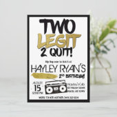 2nd誕生日2レギットツーやめヒップホップ招待状 招待状 (スタンド正面)