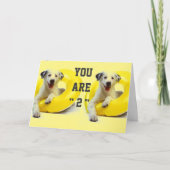 「2nd」誕生日にもおもしろいとキスが満載！ カード (正面)