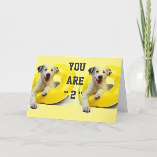 「2nd」誕生日にもおもしろいとキスが満載! カード (正面)