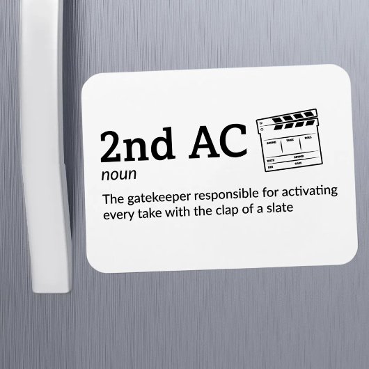 2nd AC定義 – カメラチーム3" x 4" Flex マグネット