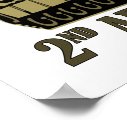 2nd ACR Desert Storm Vet M1タンク ポスター (角)