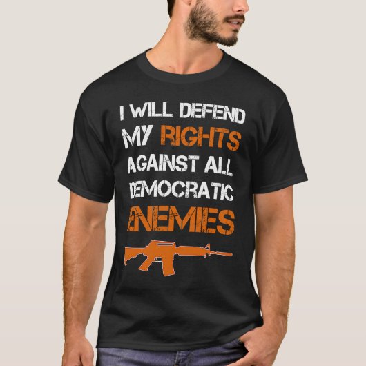 2nd amendment プロガンセーフ ディフェンドザライト 2nd am tシャツ (正面)