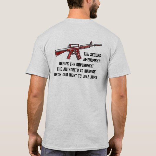 2nd Amendment Denies Gov Tシャツ (裏面)