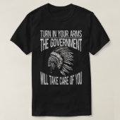 2nd Amendment Gun Rights Support  Native American  Tシャツ (デザイン正面)