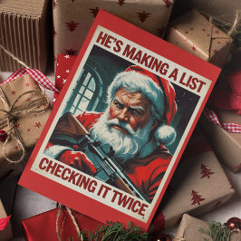 2nd Amendment Santa Card | Gun Rights Christmas カード