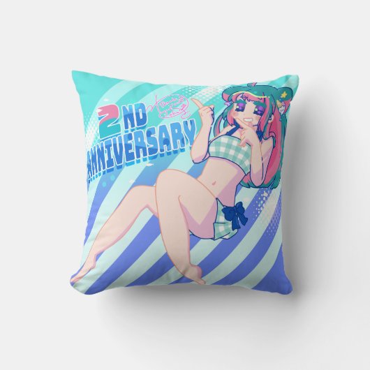2nd Anniversary Hikiringo -- Summer Neto chan クッション (正面)