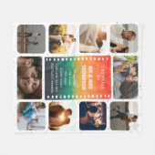 2nd+Anniversary+Retro+Sunset+フォトMr+and+Mrs フリースブランケット (正面(横))