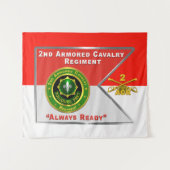 2nd Armored Cavalry Regiment ACR  タペストリー (正面(横))