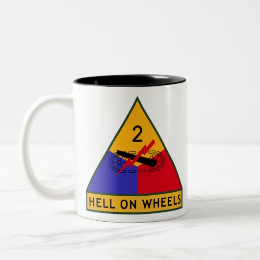 2nd Armored Division ツートーンマグカップ (左)
