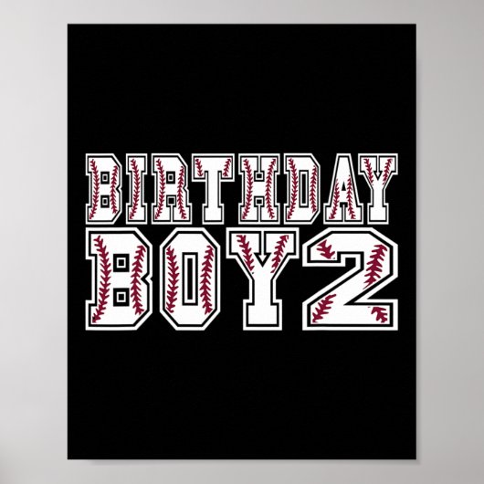 2nd Birthday Boy 2 Years Old Sell Theme Lover Part ポスター (正面)