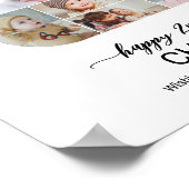 2nd Birthday Number 2 Custom Photo Collage ポスター (角)