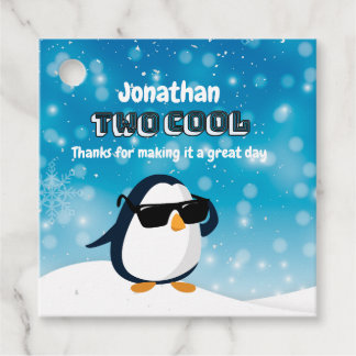 2nd Birthday Two Cool Penguin Boy フェイバータグ