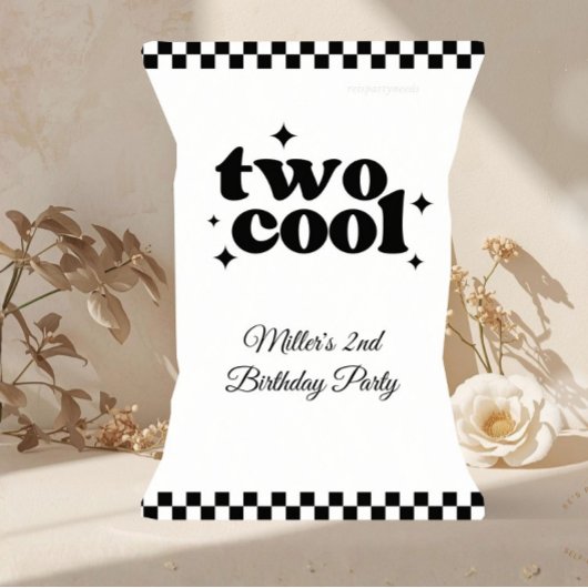 2nd Birthday Two Cool Snack Chip Bag Party Favor