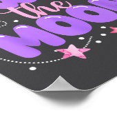 2nd Birthday Two The Moon Birthday Girl 2 Year Old ポスター (角)