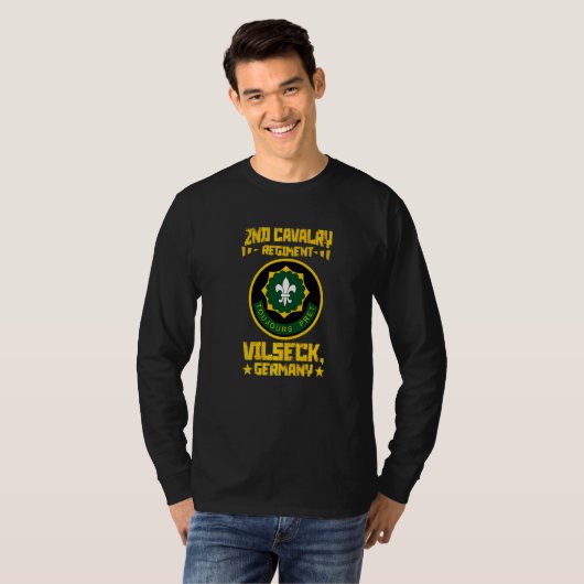 2nd Cavalry Regiment 2nd CR vets Vilseck Germany Tシャツ (正面フル)