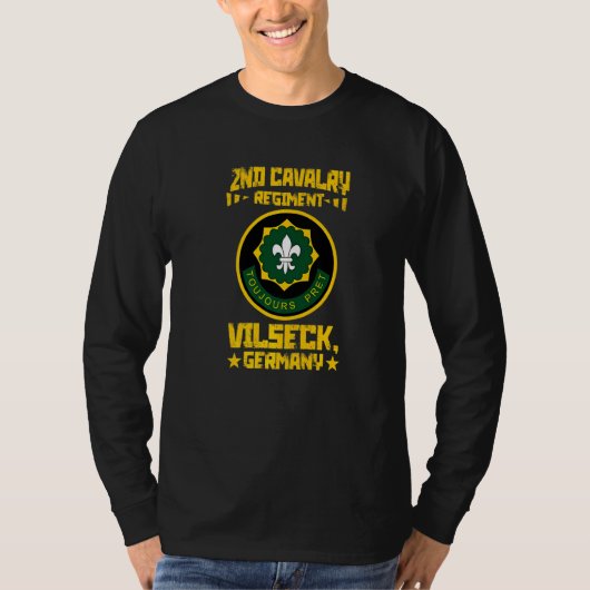 2nd Cavalry Regiment 2nd CR vets Vilseck Germany Tシャツ (正面)