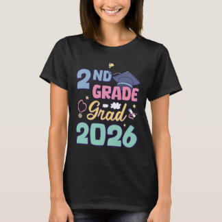 2nd Grade 卒業 2026 卒業おめでとう 小二 Tシャツ