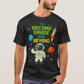 2nd Grade And Beyond Astronaut Space Boys Gamer Fi Tシャツ (正面)