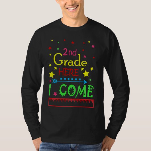 2nd grade here i come tシャツ (正面)