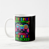 2nd Grade Level Complete 3rd Grade Unlocked Gamer コーヒーマグカップ (左)