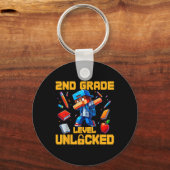 2nd Grade Level Unlocked Dabbing Boys Gamer Ck To  キーホルダー (正面)