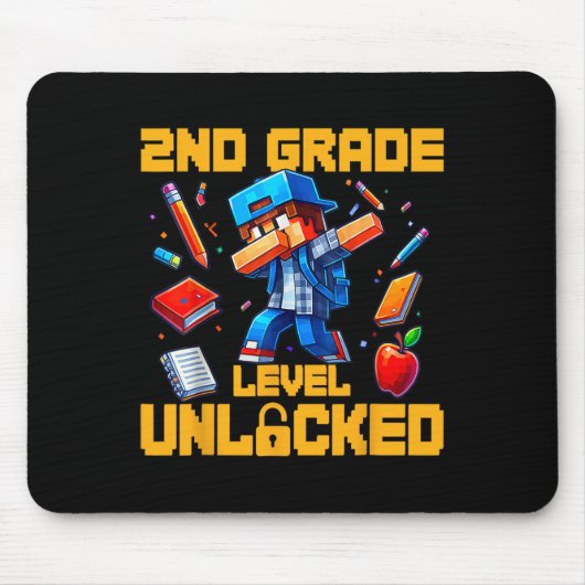 2nd Grade Level Unlocked Dabbing Boys Gamer Ck To  マウスパッド (正面)