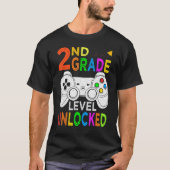 2nd Grade Level Unlocked Happy Back To School Game Tシャツ (正面)