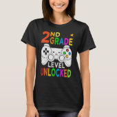 2nd Grade Level Unlocked Happy Back To School Game Tシャツ (正面)