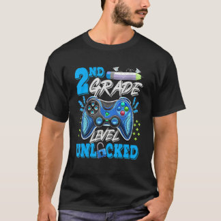 2nd Grade Level Unlocked Video Game Back To School Tシャツ