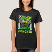 2nd Grade Level Unlocked Video Game Back to School Tシャツ (正面)