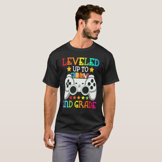 2nd Grade Level Unlocked Video Game Back To School Tシャツ (正面フル)