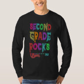 2nd Grade Rocks Student Teacher Rocking Third Grad Tシャツ (正面)