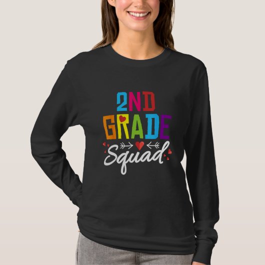 2nd Grade Squad Second Teacher Student Team Back Tシャツ (正面)