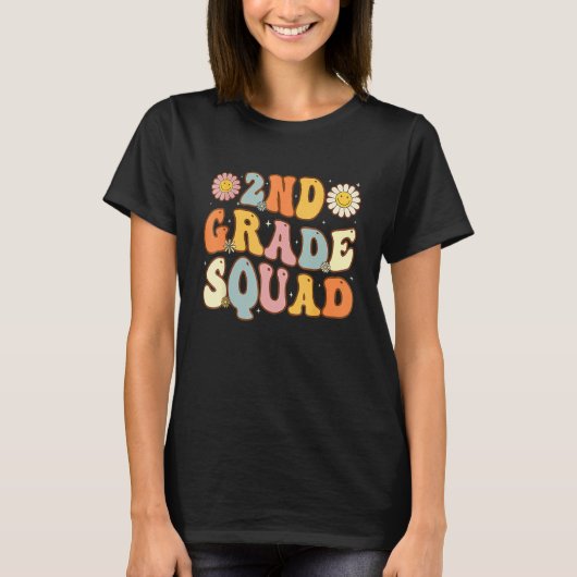 2nd Grade Squad Second Teacher Student Team Back T Tシャツ (正面)