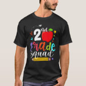 2nd Grade Squad Second Teacher Student Team Back T Tシャツ (正面)