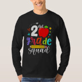 2nd Grade Squad Second Teacher Student Team Back T Tシャツ (正面)