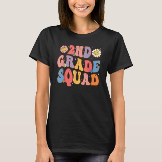 2nd Grade Squad Second Teacher Student Team Back T Tシャツ (正面)