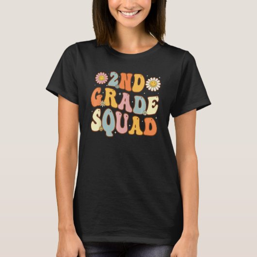 2nd Grade Squad Second Teacher Student Team Back T Tシャツ (正面)