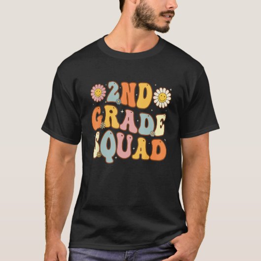 2nd Grade Squad Second Teacher Student Team Back T Tシャツ (正面)