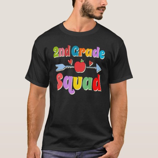 2nd Grade Squad Teacher Student Back To School Sec Tシャツ (正面)