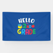 2nd Grade Teacher Hello 2nd Grade 横断幕 (横)