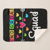 2nd grade Teacher Shirts School Team Second Grade シェルパブランケット (正面(横))